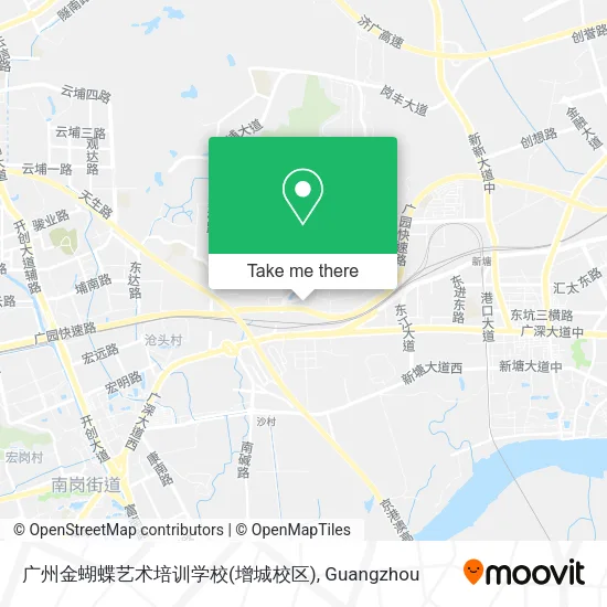 广州金蝴蝶艺术培训学校(增城校区) map