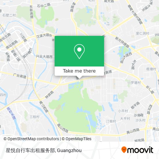 星悦自行车出租服务部 map
