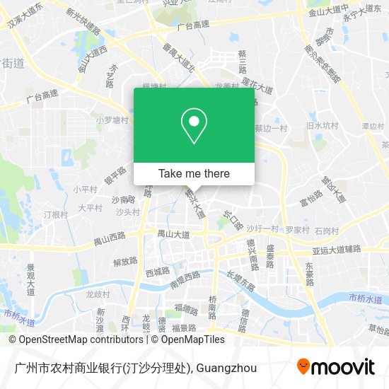 广州市农村商业银行(汀沙分理处) map