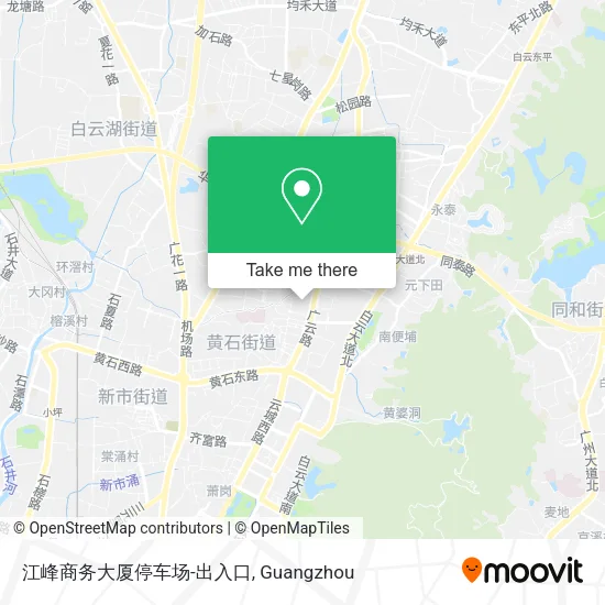 江峰商务大厦停车场-出入口 map