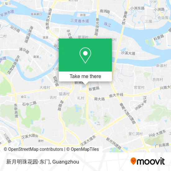 新月明珠花园-东门 map