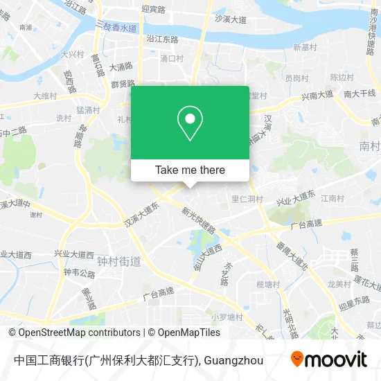 中国工商银行(广州保利大都汇支行) map