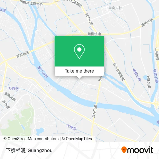 下横栏涌 map