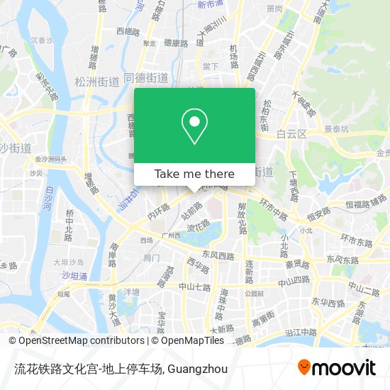 流花铁路文化宫-地上停车场 map