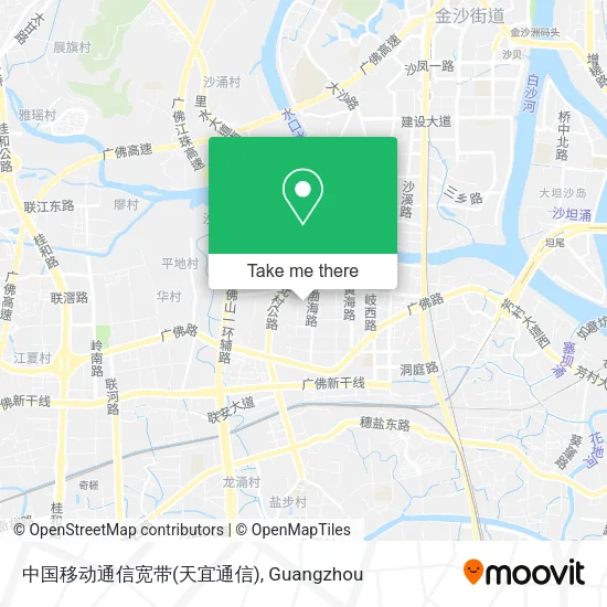 中国移动通信宽带(天宜通信) map