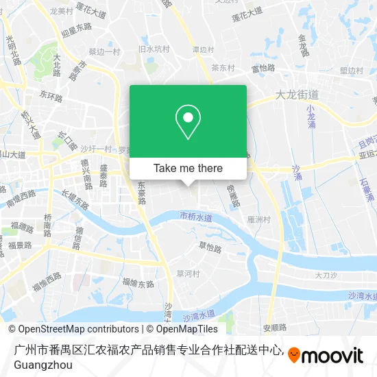 广州市番禺区汇农福农产品销售专业合作社配送中心 map