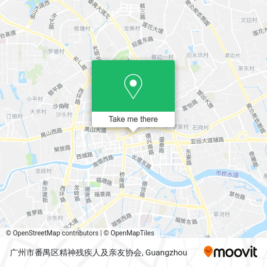 广州市番禺区精神残疾人及亲友协会 map