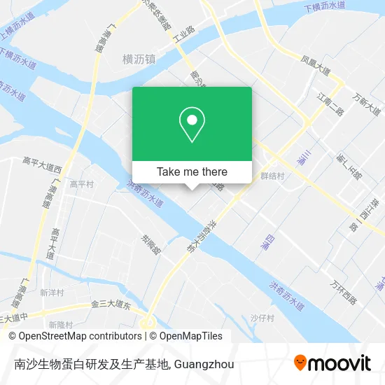 南沙生物蛋白研发及生产基地 map