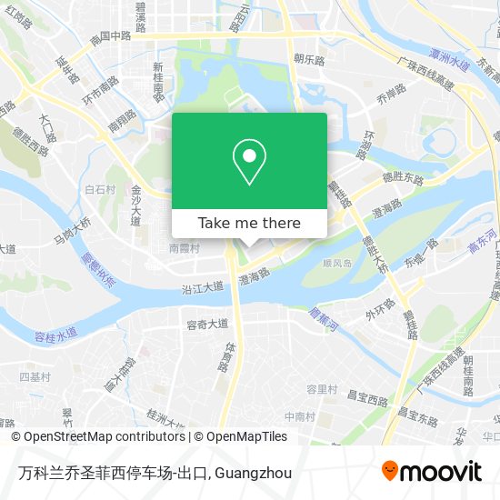 万科兰乔圣菲西停车场-出口 map