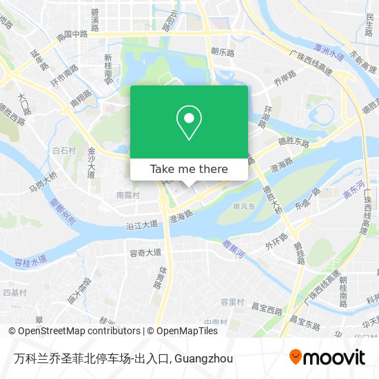 万科兰乔圣菲北停车场-出入口 map
