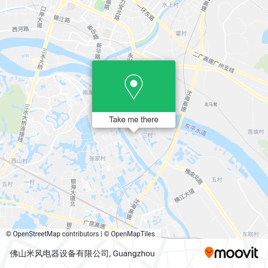 佛山米风电器设备有限公司 map