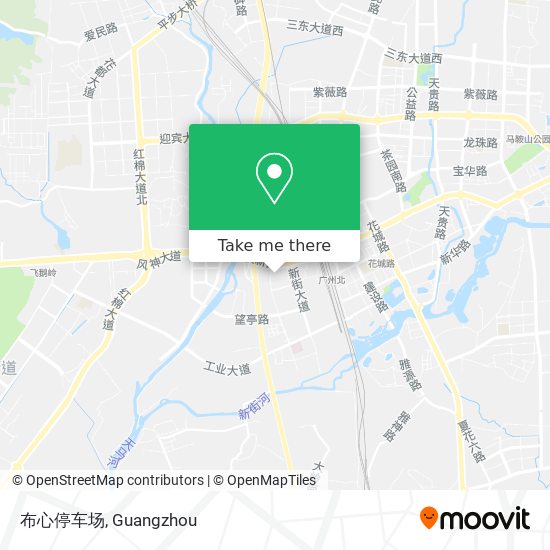 布心停车场 map