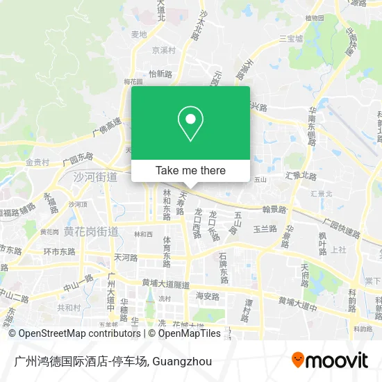 广州鸿德国际酒店-停车场 map