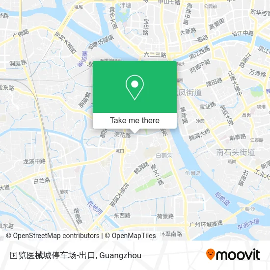 国览医械城停车场-出口 map