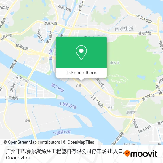 广州市巴赛尔聚烯烃工程塑料有限公司停车场-出入口 map