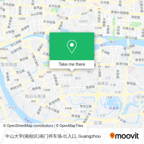 中山大学(南校区)南门停车场-出入口 map