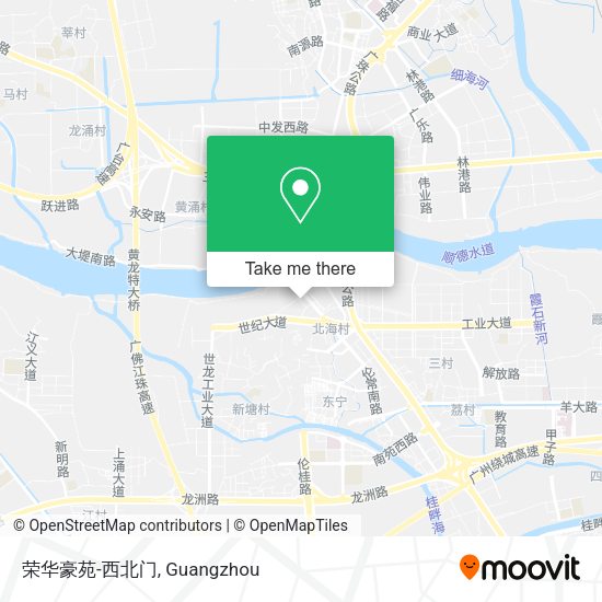 荣华豪苑-西北门 map