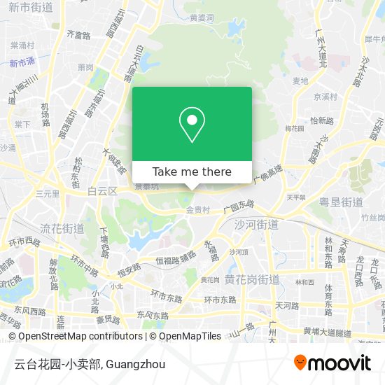 云台花园-小卖部 map