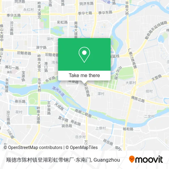 顺德市陈村镇登湖彩虹带钢厂-东南门 map