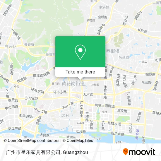 广州市星乐家具有限公司 map