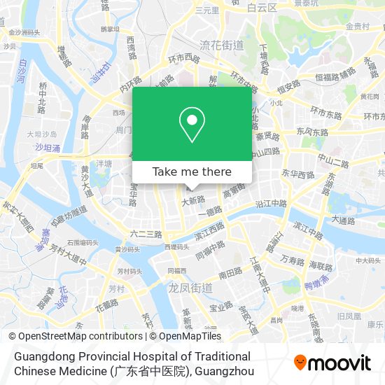 Guangdong Provincial Hospital of Traditional Chinese Medicine (广东省中医院) map