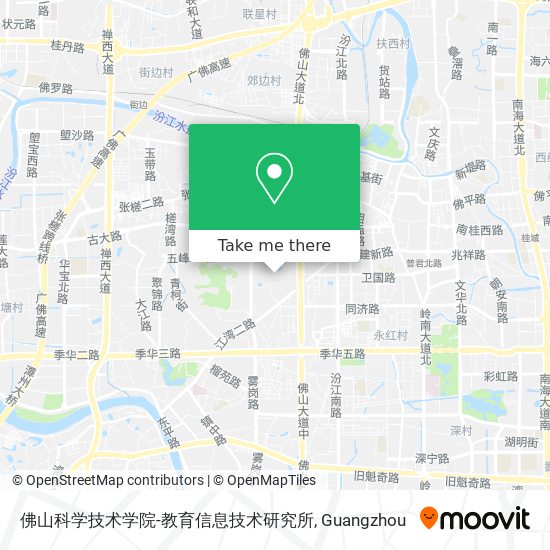 佛山科学技术学院-教育信息技术研究所 map