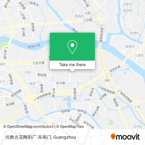 伦教古花雕刻厂-东南门 map