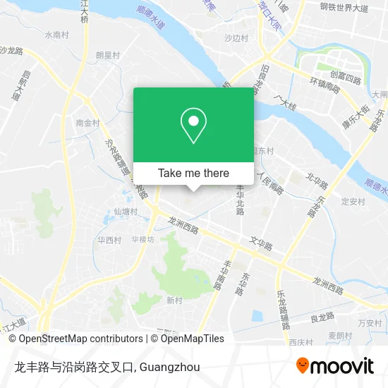龙丰路与沿岗路交叉口 map