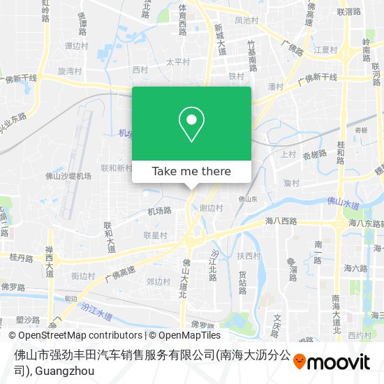 佛山市强劲丰田汽车销售服务有限公司(南海大沥分公司) map