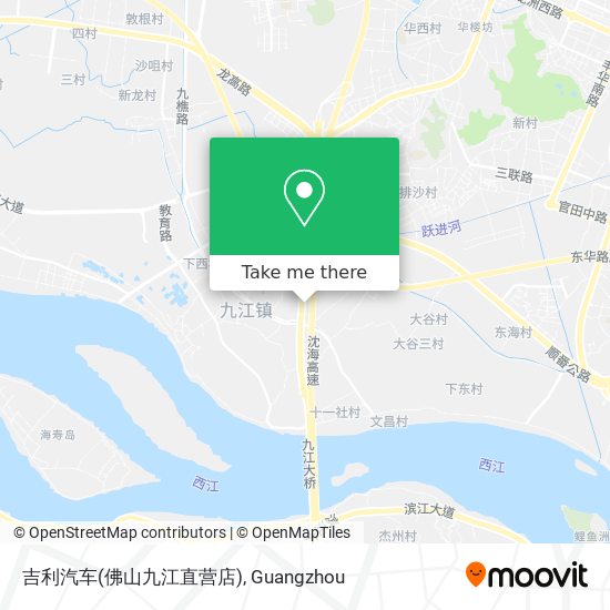 吉利汽车(佛山九江直营店) map