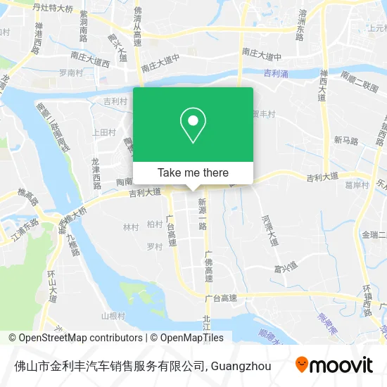 佛山市金利丰汽车销售服务有限公司 map