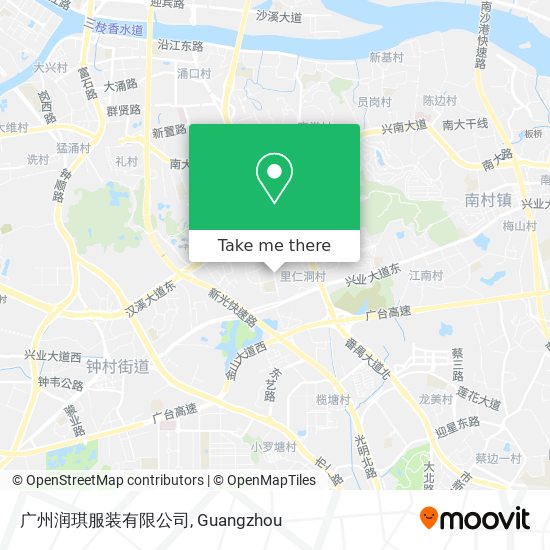 广州润琪服装有限公司 map