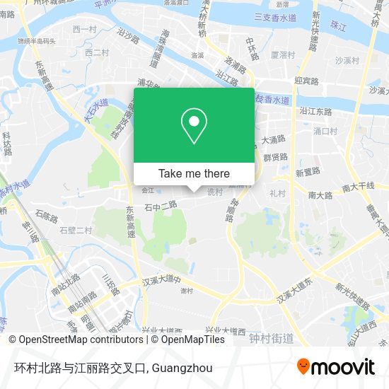 环村北路与江丽路交叉口 map