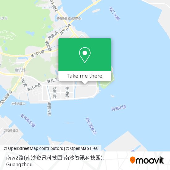 南w2路(南沙资讯科技园-南沙资讯科技园) map