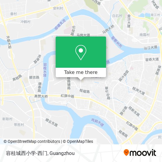 容桂城西小学-西门 map