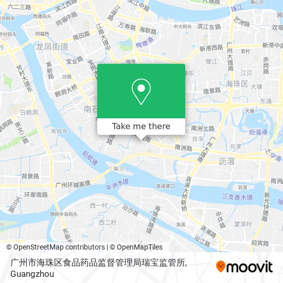 广州市海珠区食品药品监督管理局瑞宝监管所 map