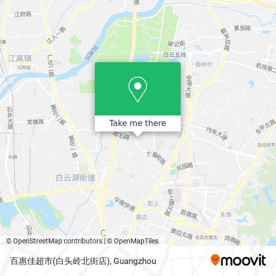 百惠佳超市(白头岭北街店) map