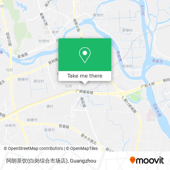 阿朗茶饮(白岗综合市场店) map