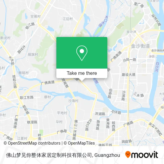 佛山梦见你整体家居定制科技有限公司 map