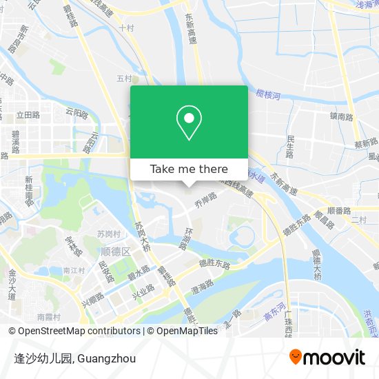 逢沙幼儿园 map