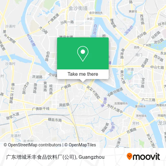 广东增城禾丰食品饮料厂(公司) map