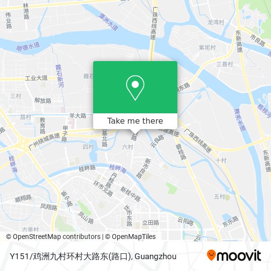 Y151/鸡洲九村环村大路东(路口) map