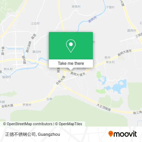 正德不锈钢公司 map
