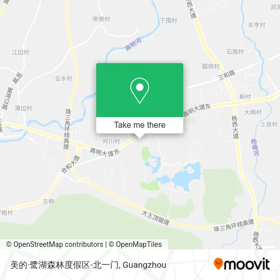 美的·鹭湖森林度假区-北一门 map