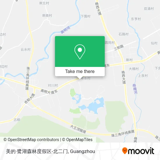 美的·鹭湖森林度假区-北二门 map