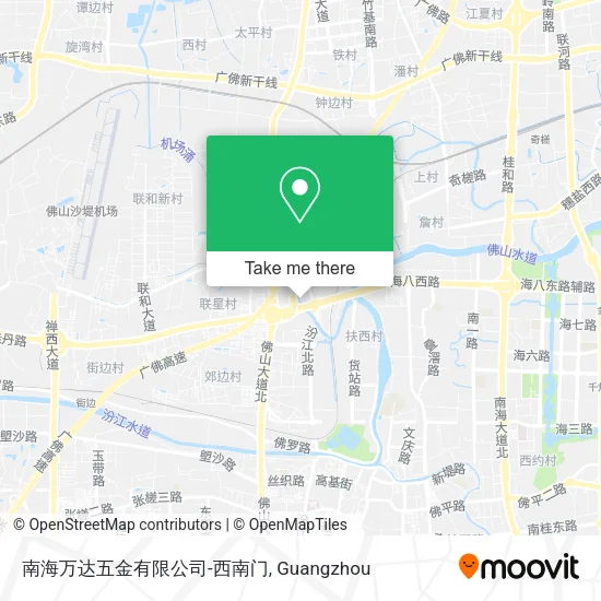 南海万达五金有限公司-西南门 map