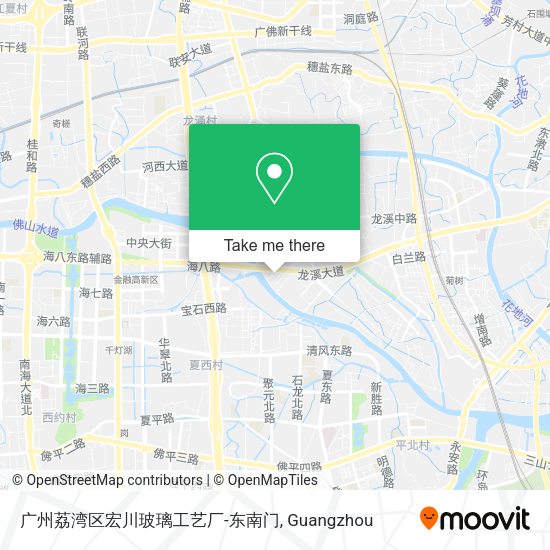 广州荔湾区宏川玻璃工艺厂-东南门 map