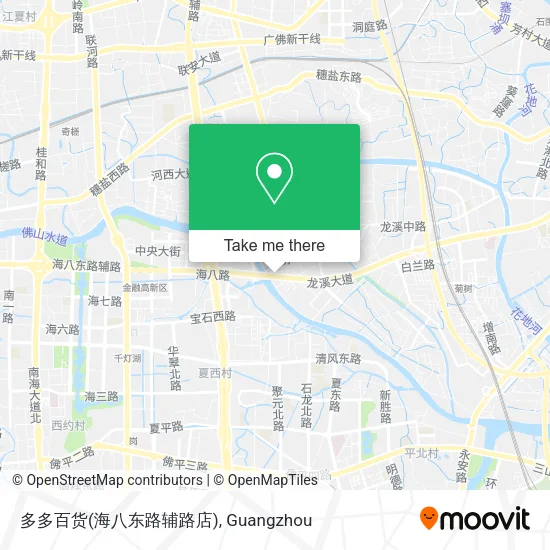 多多百货(海八东路辅路店) map