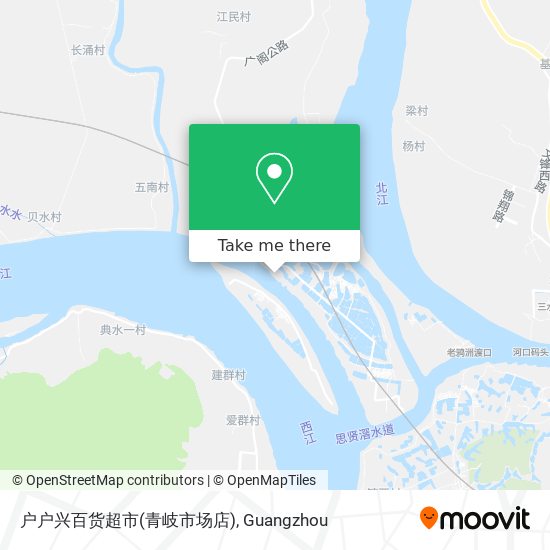 户户兴百货超市(青岐市场店) map