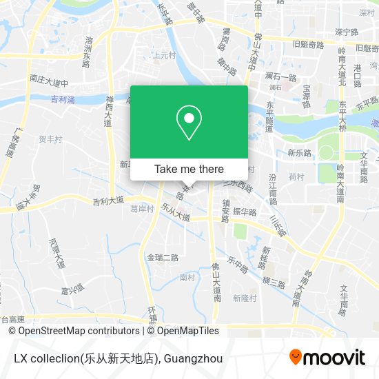 LX colleclion(乐从新天地店) map